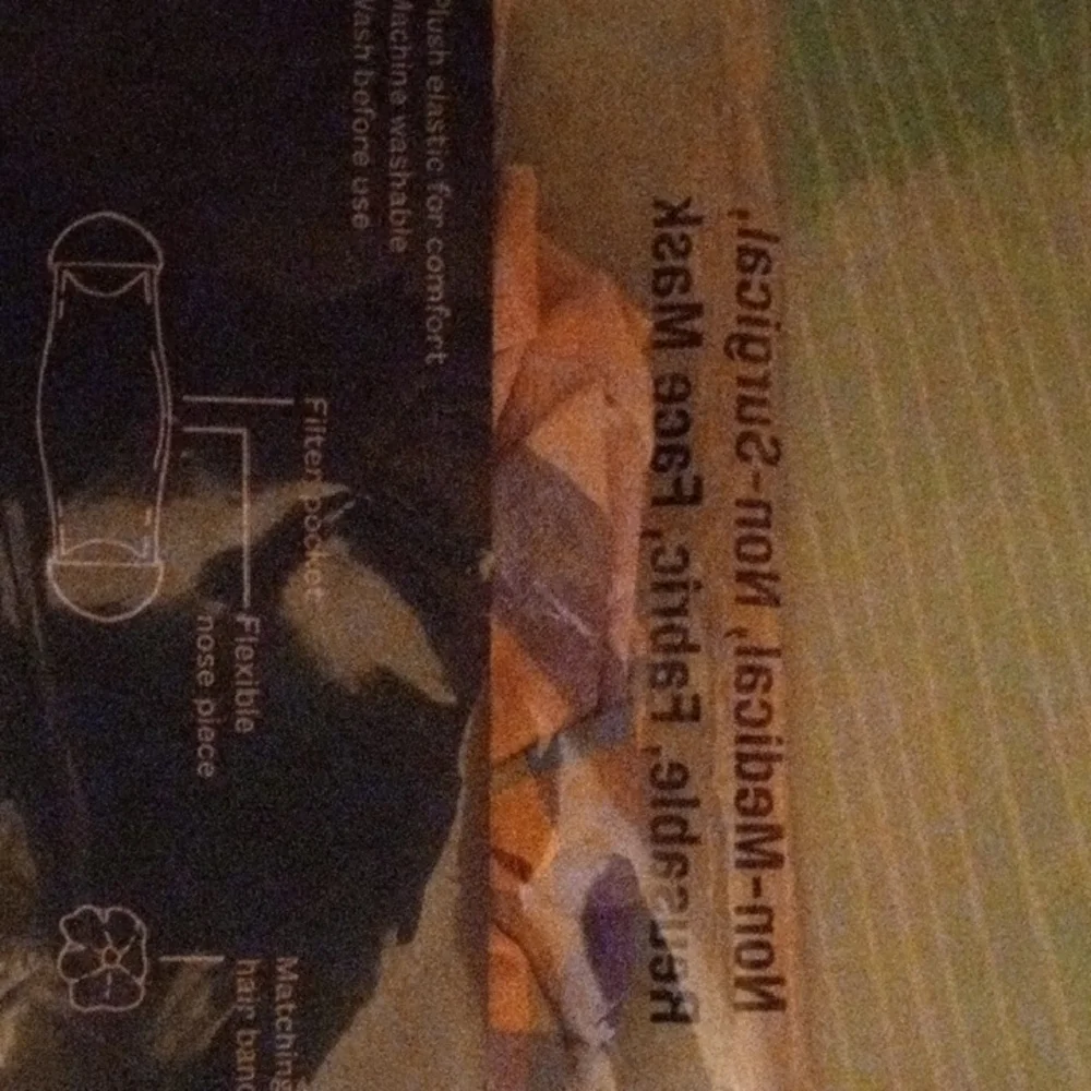 Wild Fable Multicolor Reusable Face Mask (1) and Hair Band Set (1) - Picture 5 of 8